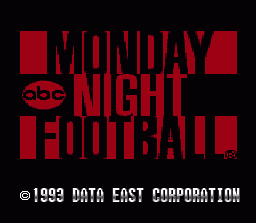 ABC Monday Night Football screenshot 5 for Super Famicom